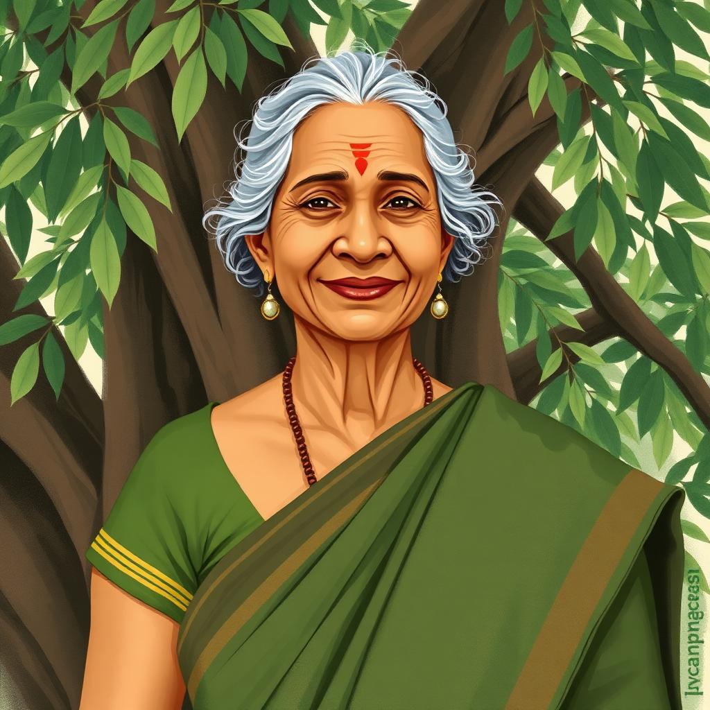 Portrait of Saalumarada Thimmakka